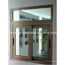 Porte en aluminium forte avec la fenêtre coulissante en aluminium de haute qualité